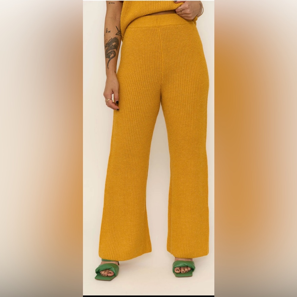 Revolve-Callahan Julia Knit Bronze Pants